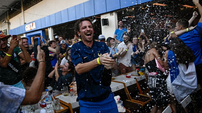 França x Marrocos - Festa em Botafogo