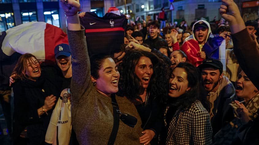 Festa de franceses em Madri