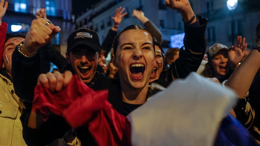 Festa de franceses em Madri