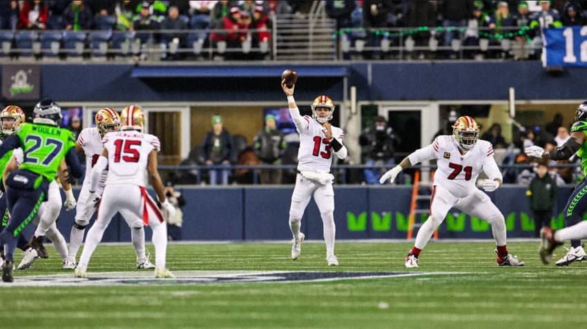 Brock Purdy teve grande atuação em sua segunda partida como titular como quarterback dos 49ers