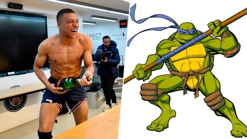 Tartaruga Ninja e Mbappé