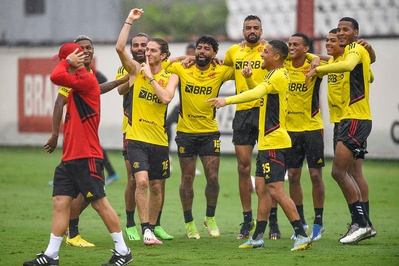 Elenco Flamengo Treino