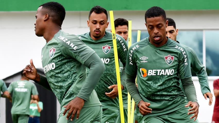 Treino do Fluminense - Arias, Keno e Lima