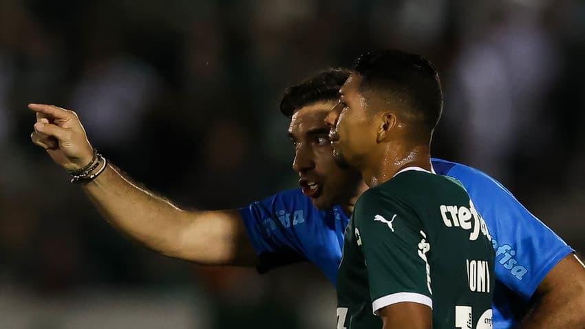 Abel Ferreira e Rony - Botafogo-SP x Palmeiras