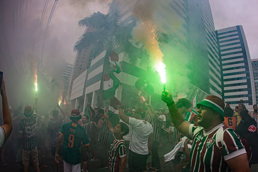 Desembarque do Fluminense em Vitória - 21/01/2023