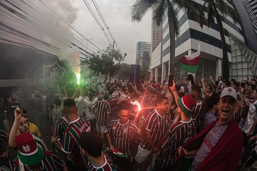 Desembarque do Fluminense em Vitória - 21/01/2023