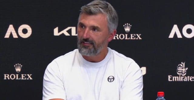 Goran Ivanisevic na coletiva de imprensa