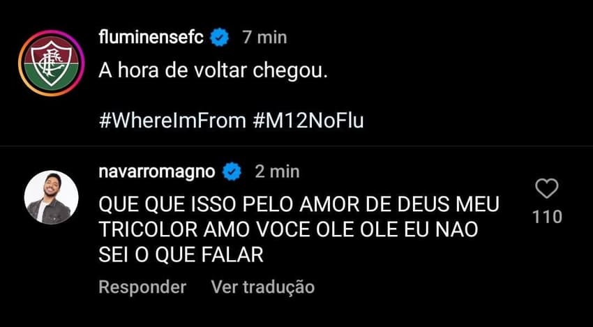 Magno Navarro sobre Marcelo no Fluminense