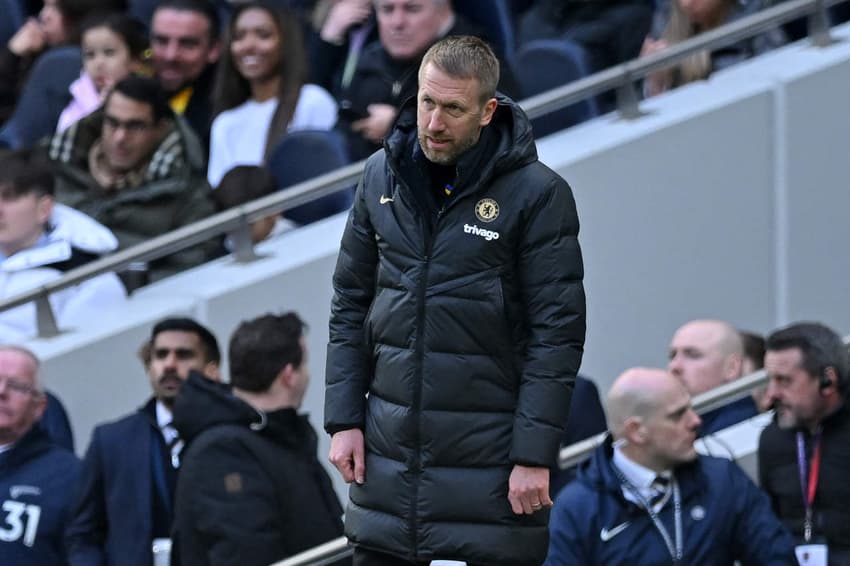 Graham Potter em coletiva de imprensa.
