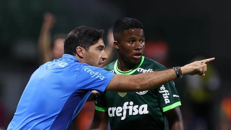 Abel Ferreira e Endrick - Palmeiras x Ferroviária - Paulistão 2023