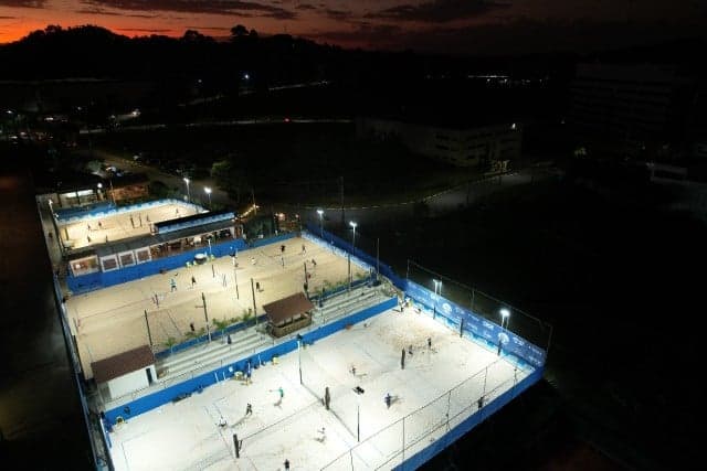 Vista aérea da Ravenna Beach Tennis