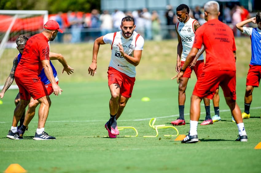 Treino do Flamengo - Thiago Maia