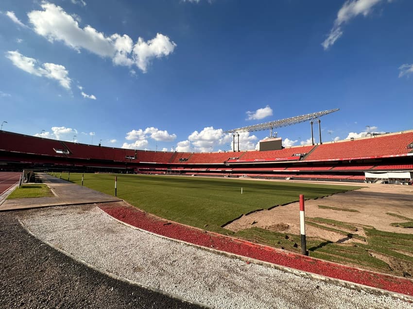 Novo gramado do Morumbi