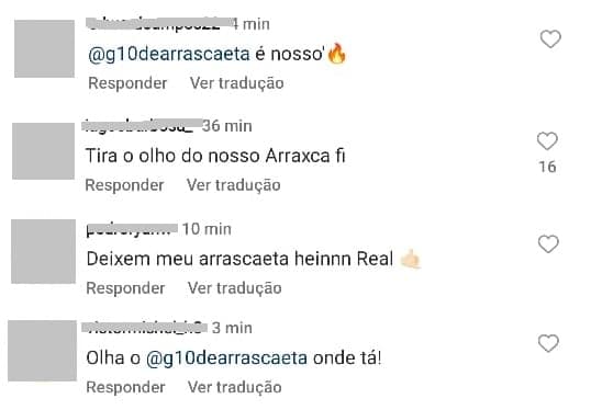 Comentários Arrascaeta - Real Madrid