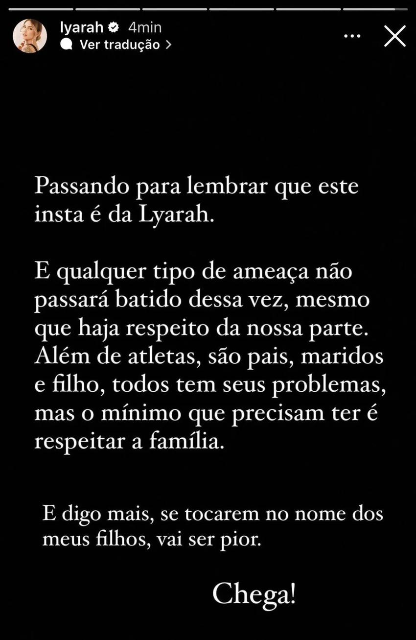 Desabafo esposa Maycon Corinthians