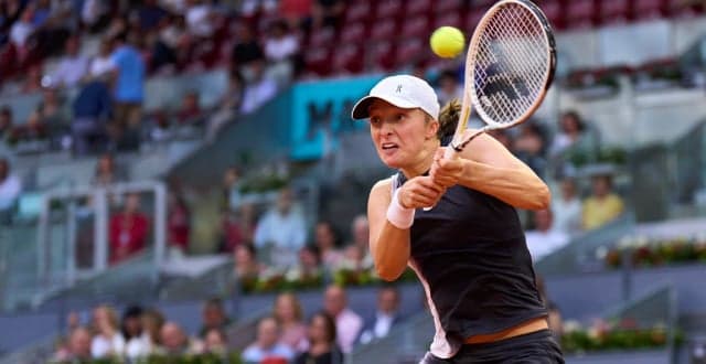 Iga Swiatek em ação no WTA 1000 de Madri