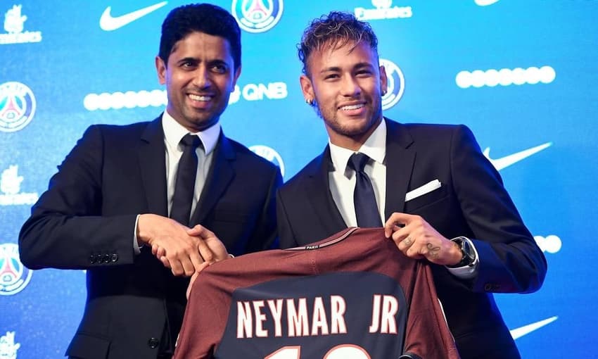 Nasser Al Khelaifi e Neymar