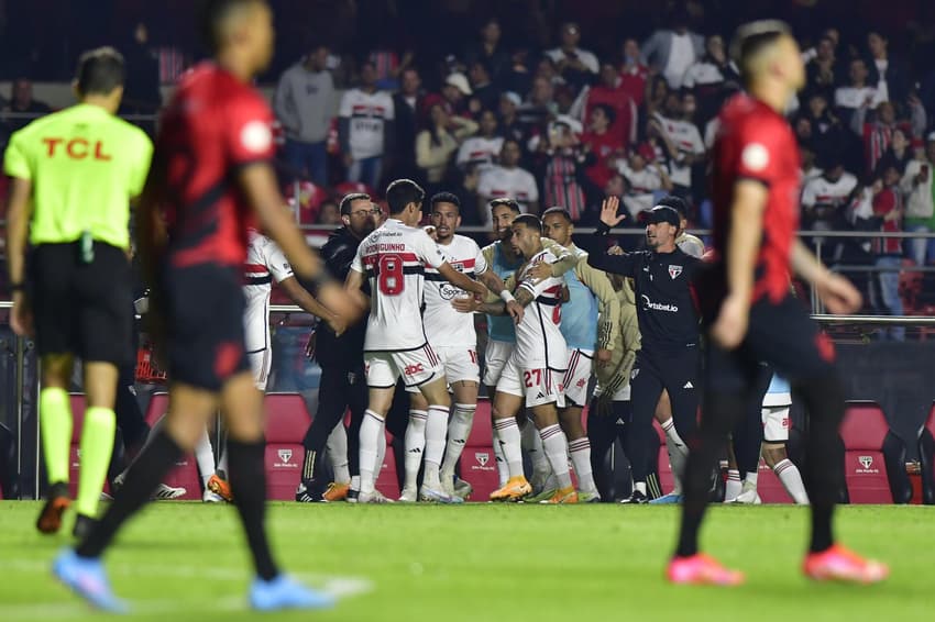 Gol de Luciano pelo Sao Paulo contra o Athletico PR pelo Campeonato Brasileiro 2023. (Foto: Eduardo Carmim/Photo Premium/Gazeta Press)