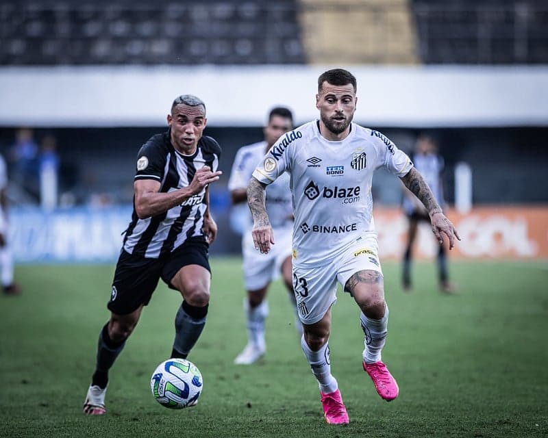 Análise Santos x Botafogo: Lucas Lima fez um dos melhores jogos dele em seu retorno ao Santos