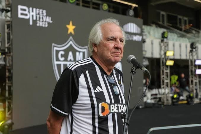 Rubens Menin é alvo de protesto após perda da Libertadores (Foto: Pedro Souza/Atlético-MG)