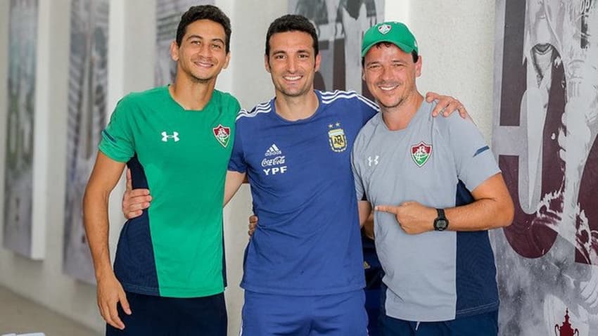 Lionel Scaloni e Fernando Diniz - 2019