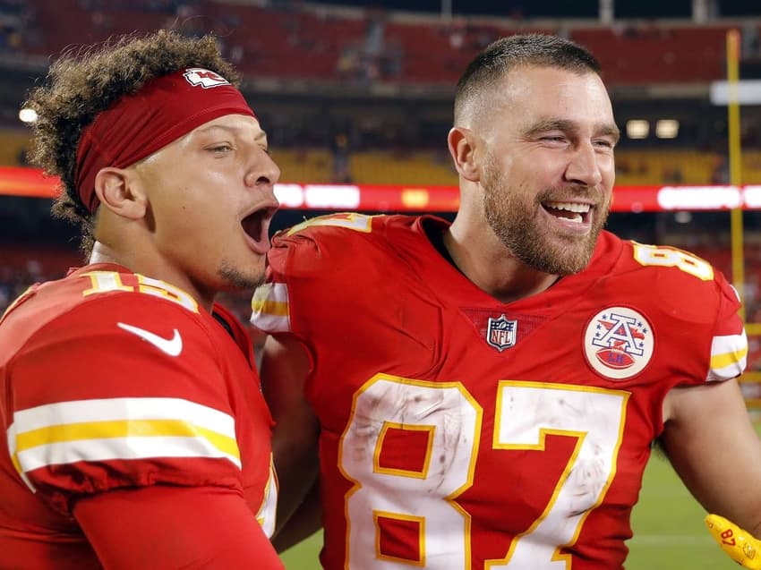 Patrick Mahomes e Travis Kelce