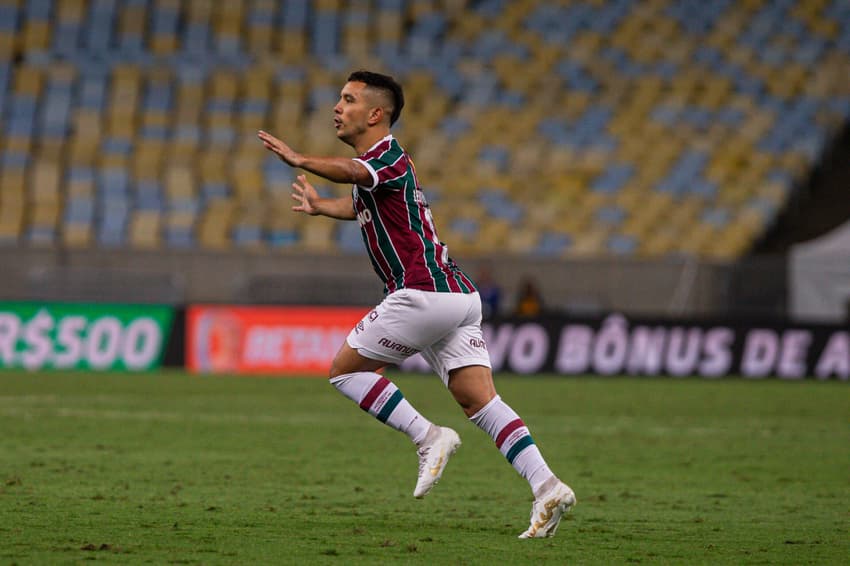 Leo Fernández em Fluminense x Cruzeiro (Foto: MARCELO GONÇALVES / FLUMINENSE FC)