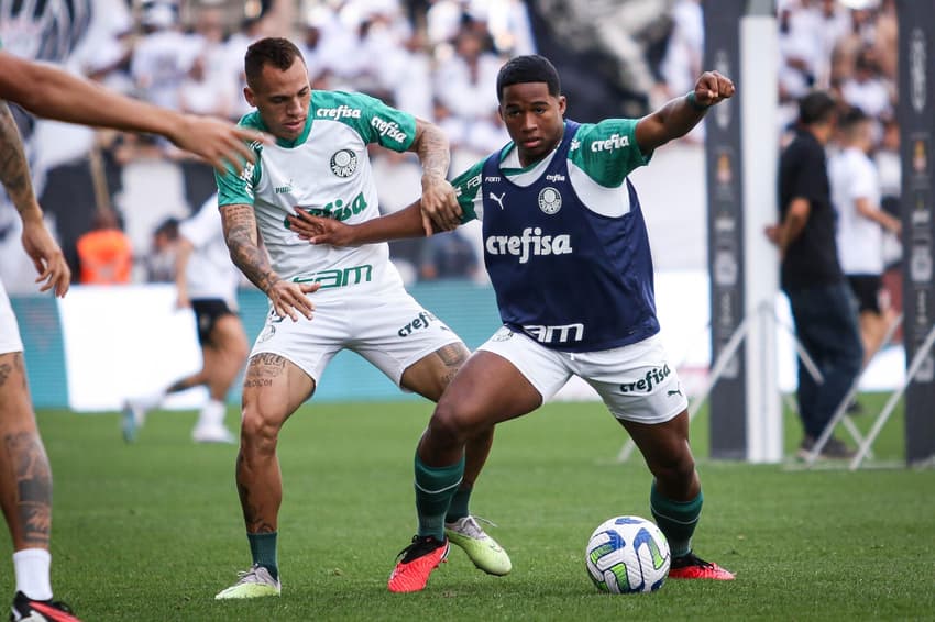 Breno Lopes e Endrick - Palmeiras x Corinthians