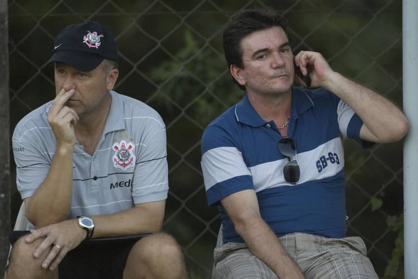 Mano Menzes e Andrés Sánchez Corinthians