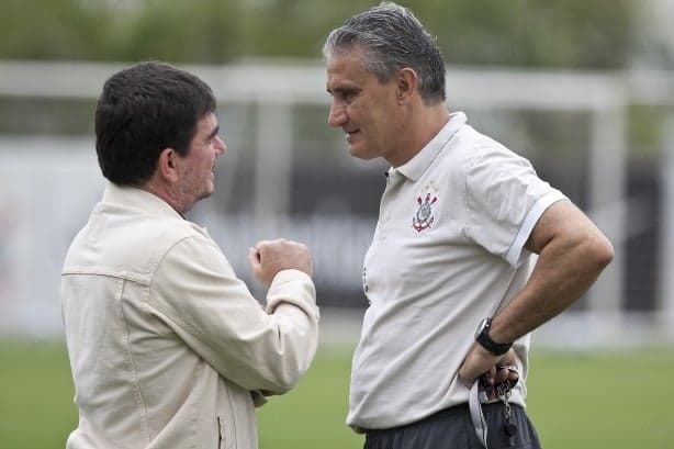 Andrés Sánchez e Tite - Corinthians