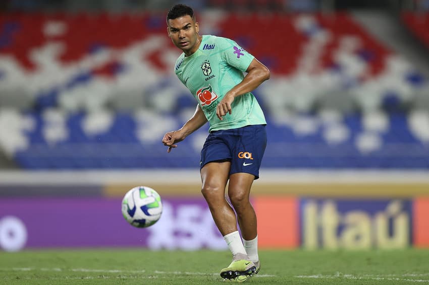 Casemiro foi destacado por Erik ten Hag como um peça importante para Carlo Ancelotti na Seleção Brasileira (Foto: Vitor Silva/CBF)