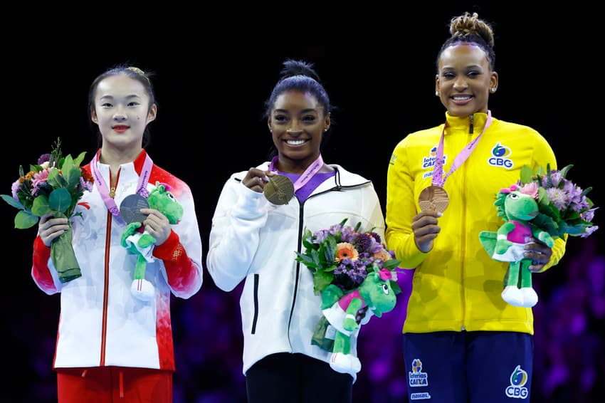 GYMNASTICS-WORLD-2023-WOMEN-BALANCE BEAM-PODIUM