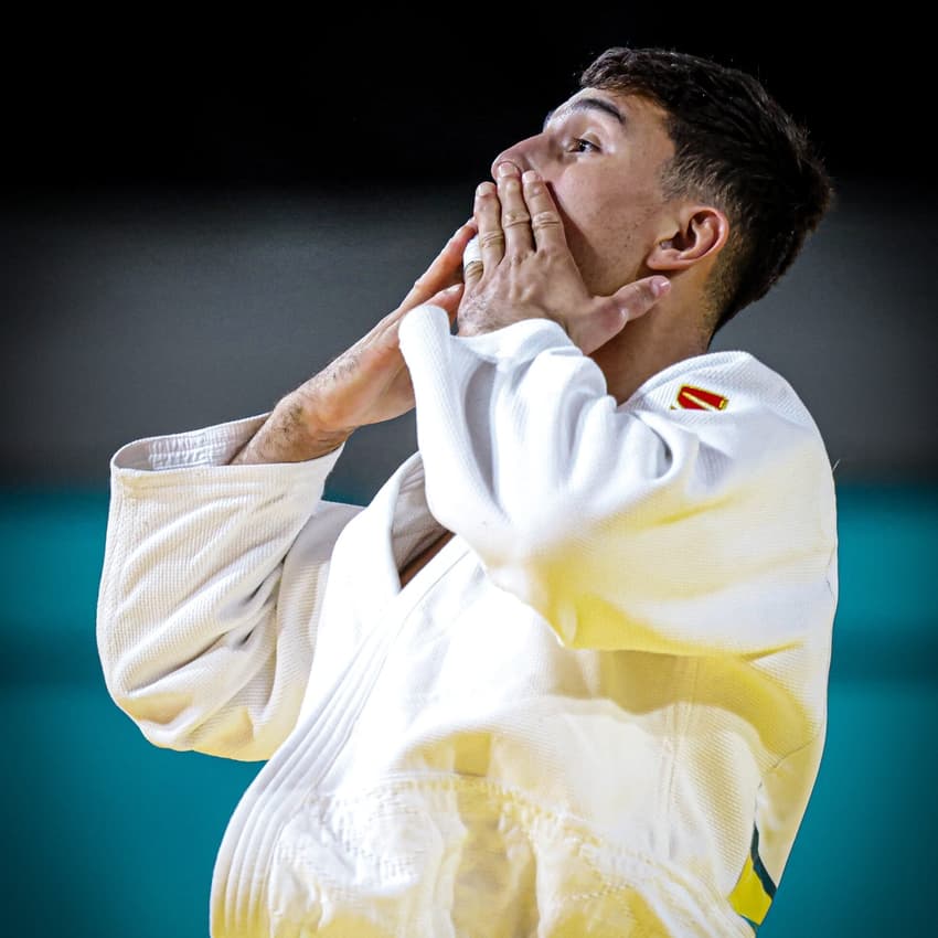 29.10.2023 - Jogos Pan-americanos Santiago 2023 - Judô - Guilherme Schmidt (81kg) (branco) ganhou a medalha de ouro - Foto Wander Roberto/COB @wander_imagem