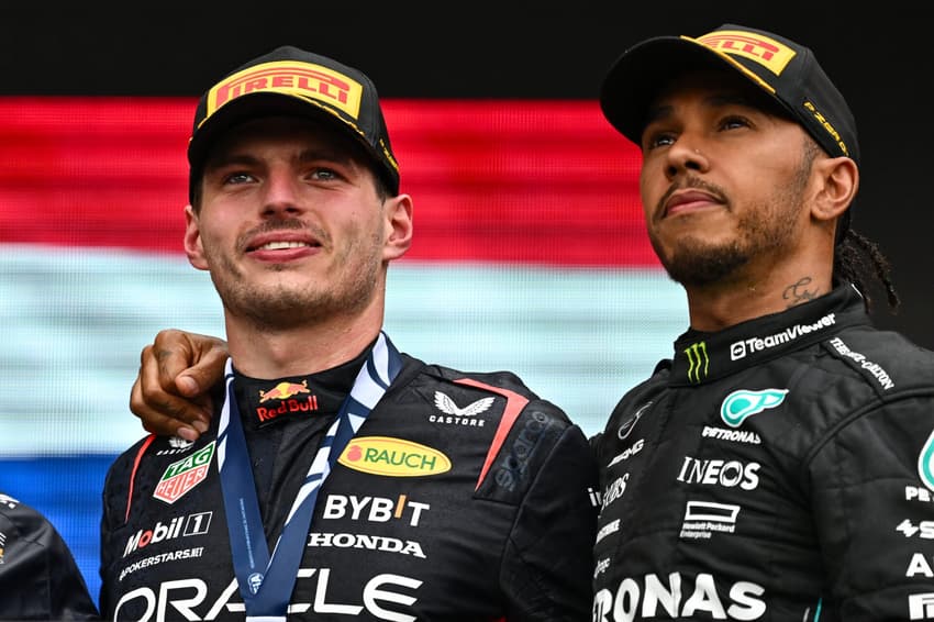 Max Verstappen e Lewis Hamilton - Fórmula 1 Mercedes