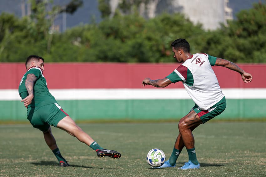 Treino do Fluminense - Renato Augusto e Antônio Carlos