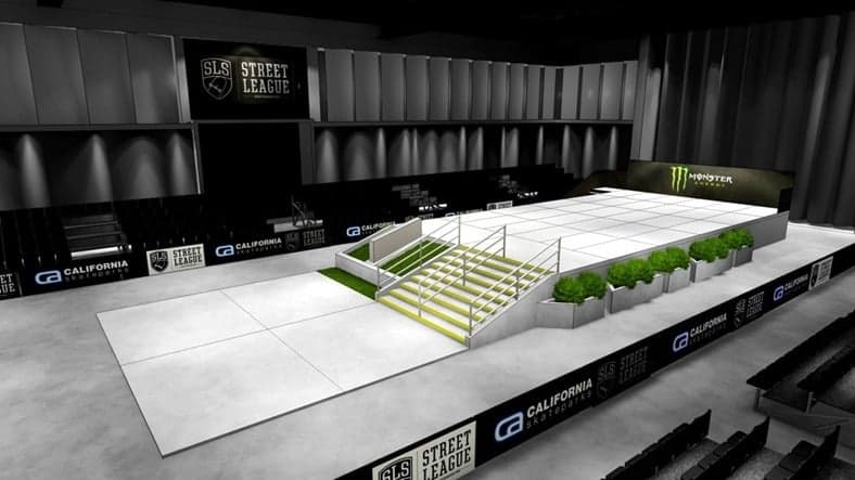 Pista de skate do evento SLS APEX