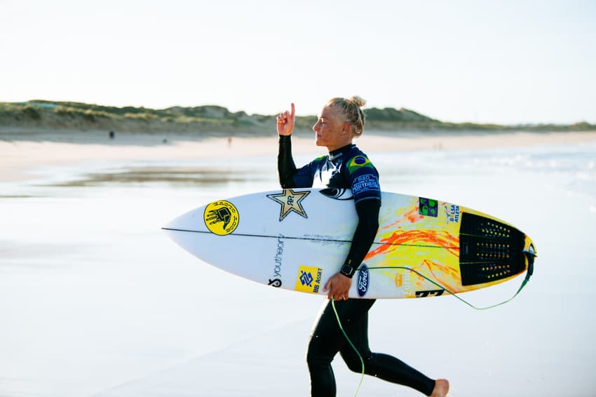 Tatiana Weston-Webb na etapa de Peniche da WSL