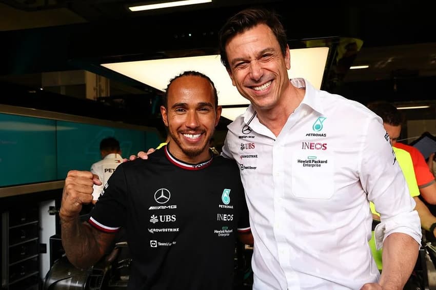 lewis hamilton toto wolff  Fórmula 1