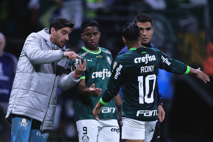 Abel Ferreira e Endrick - Palmeiras