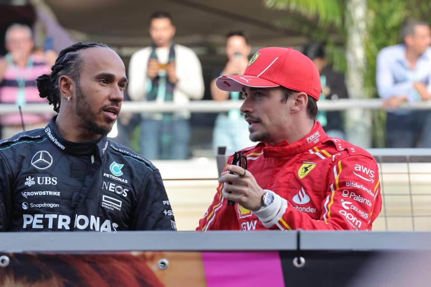 Lewis Hamilton e Charles Leclerc