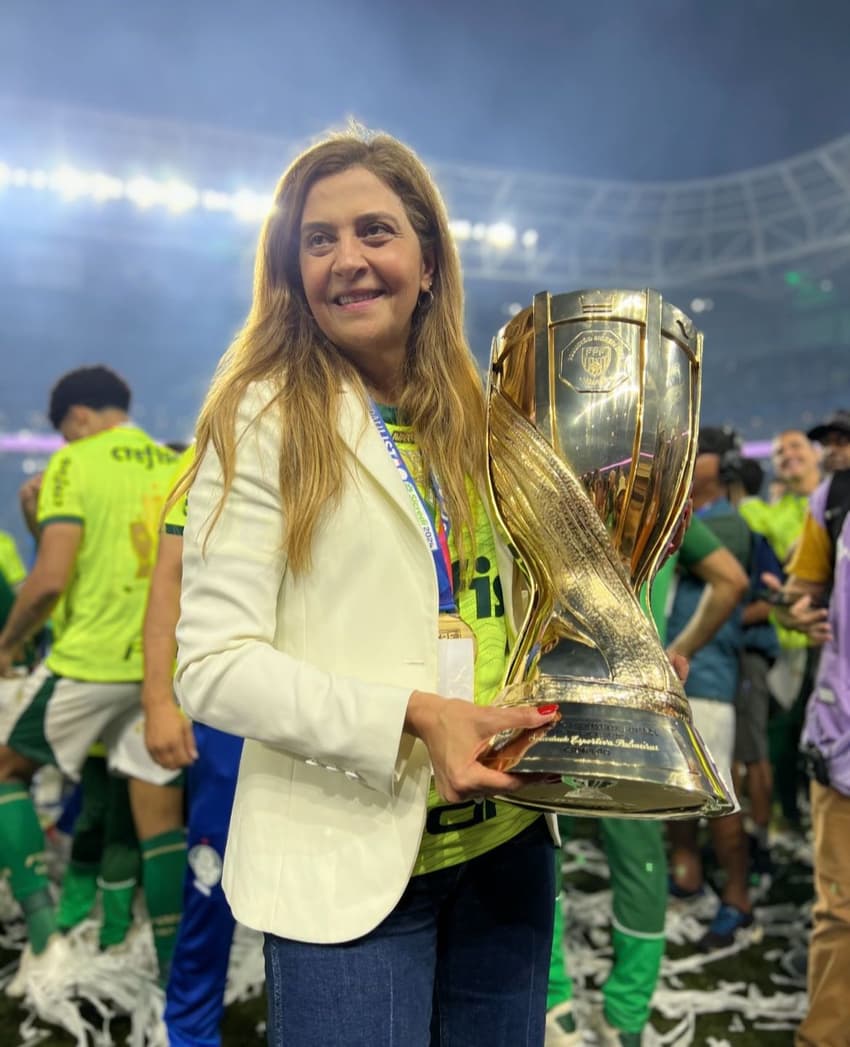 Leila Pereira presidente do Palmeiras Abel