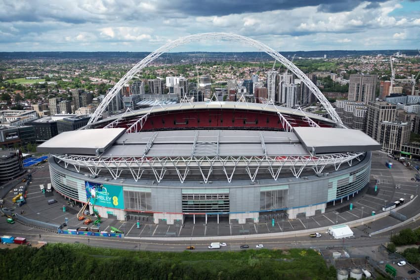 O estádio de Wembley, usado pela Seleção Inglesa, é o sétimo maior do mundo (Foto: Paul Ellis/AFP)