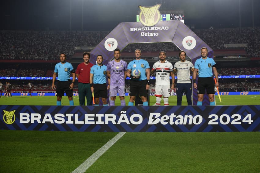 BRASILEIRO A 2024, São Paulo x Fluminense; Luciano e Diniz na foto