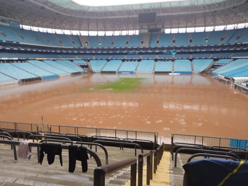 Grêmio - Estádio; casa do Inter também está alagada - Corinthians