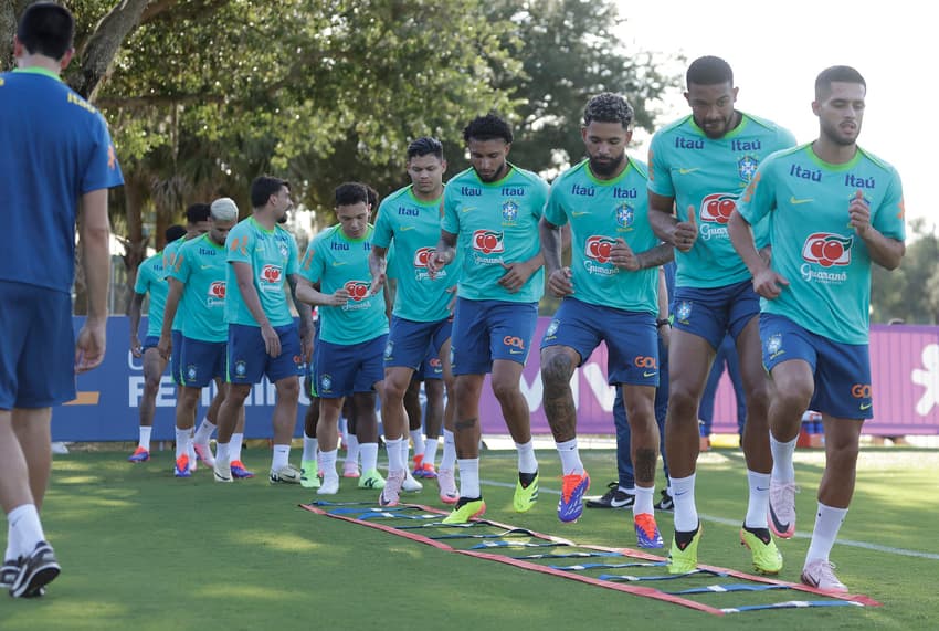 Seleção Brasileira em treino