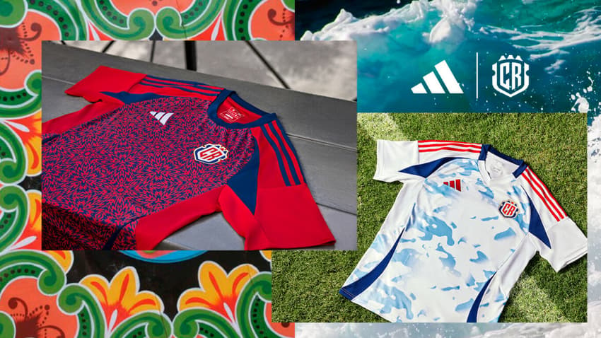 Camisas I e II da costa rica para a copa américa 24 