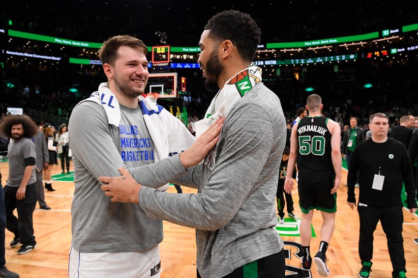 Luka Doncic e Jayson Tatum - Finais da NBA