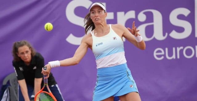 Luisa Stefani em Estrasburgo (Foto: @wtastrasburg)