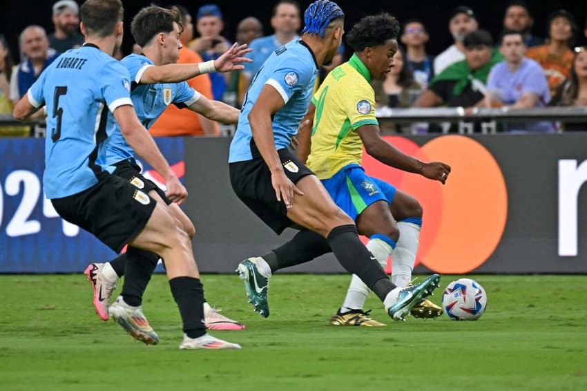 Football: Copa America 2024 &#8211; Quarter final: Uruguai x Brasil - Endrick