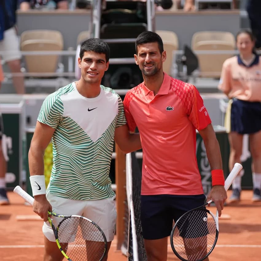 Alcaraz e Djokovic